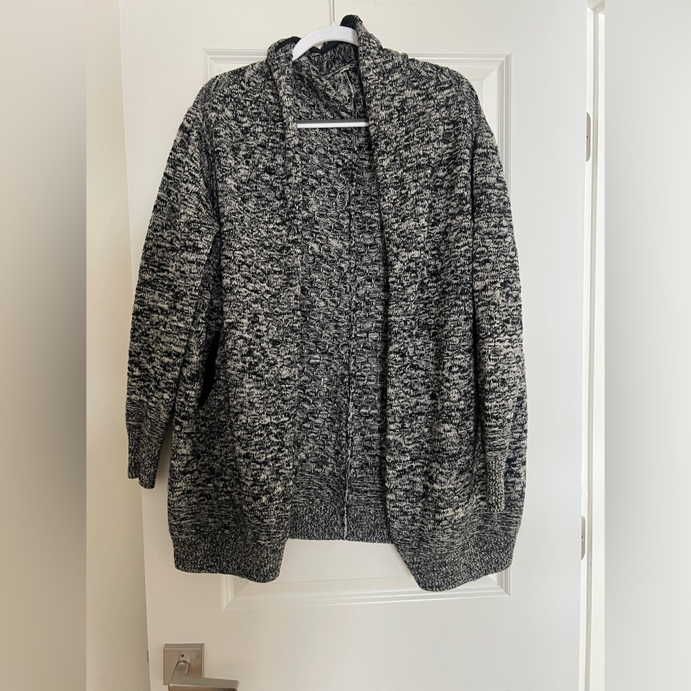 lululemon athletica Charcoal and Light Gray Cardigan